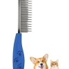 Biomak® Tüy Açıcı Kedi Köpek Tarağı Tek Taraflı Metal Dişli Evcil Hayvan Bakım Fırçası