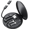 Biyomak® 60w Destekli Kablo Kutusu Seyahat Kablo Seti 5i 1 arada USB Type-C Şarj Kablosu Seti