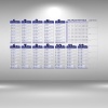 Biomak® Statik Akıllı Kağıt Ingilizce Çarpım Tablosu 100x56 Cm(1 Adet Silgili Kalemli)