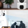Biomak® Çift Kameralı Wifi Bağlantılı Gece Görüşlü Ev Tipi Güvenlik Kamerası