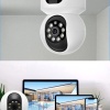 Biomak® Çift Kameralı Wifi Bağlantılı Gece Görüşlü Ev Tipi Güvenlik Kamerası