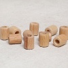 Biomak Loren Crafts 10 Adet Ham Boru Ahşap Boncuk 16mm