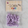 Biomak® Loren Crafts lila 8 li çoban düğmesi - 60
