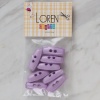 Biomak® Loren Crafts lila 8 li çoban düğmesi - 89