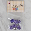 Biomak® Loren Crafts lila 8 li düğme - 235
