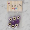 Biomak® Loren Crafts mor 8 li nazar boncuğu düğme - 169