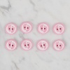 Biomak® Loren Crafts pembe 8 li ayak izi düğme - 436