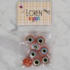 Biomak® Loren Crafts turuncu 8 li nazar boncuğu düğme - 16