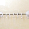 Biyomak® 6 Serbest 2 Sabit Kancalı Vantuzlu Banyo Mutfak Havlu Askılığı
