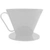V60 Dripper Filtre Kahve Demleme Aparatı Beyaz