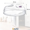 Biyomak® Mikrodalga Fırın Koruyucu Sızdırmaz Gıda Koruyucu Dayanıklı Yiyecek Isıtma Kapağı