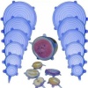 Biyomak® Saklama Silikon 6 Boy Yuvarlak Streç Kapak Koruyucu Taze Gıda Bone