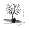 Takı Kolye Teşhir Stand Küpe Kolye Boynuz Hediye Ağacı Siyah