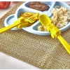 Biyomak® Figürlü Mama Çatal Kaşık Seti - Sarı