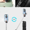 Biyomak® Kendiliğinden LED Işıklı Kumandalı Uzayabilen Selfie Çubuğu Masa Üstü Tripod