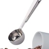 Biyomak® Mandallı Kahve Ölçü Kaşığı Silver Çok Fonksiyonlu Paslanmaz Çelik Kaşık