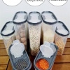 ®  2 Kapaklı Ölçekli Erzak Kuru Gıda Saklama Kutusu Kabı 2,4 Litre-SA940