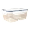 ®  2 Bölmeli 0,45+0,45 Litre Kilitli Kapaklı Erzak Saklama Kabı LC-524