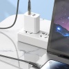 Biyomak®  Led Işık Uçlu Sağlam İp Kablolu USB to Lightning Hızlı Şarj Kablosu
