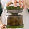 ® Yeni Ürün Çift Taraflı Süzgeçli  Kapaklı Zeytinlik - Suyu Süzen Zeytin Turşu Saklama Kabı