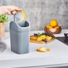 ® Yeni Ürün Döner Kapaklı Mini Çöp Kovası 2.5 LT - GRİ