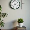 Biyomak® 36 Cm Yeşil Dekoratif Duvar Saati