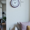 Biyomak® 36 Cm Mor Dekoratif Duvar Saati