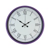 Biyomak® 36 Cm Mor Dekoratif Duvar Saati