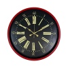 Biyomak® 36 Cm Kırmızı Dekoratif Duvar Saati