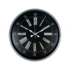 Biyomak® 36 Cm Gri Dekoratif Duvar Saati