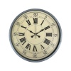 Biyomak® 36 Cm Gri Dekoratif Duvar Saati