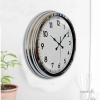 Biyomak® 40 Cm Krom Elegance Duvar Saati