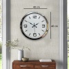 Biyomak® 40 Cm Krom Elegance Duvar Saati