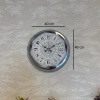 Biyomak® 40 Cm Krom Elegance Duvar Saati