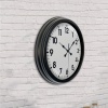 Biyomak® 40 Cm Siyah Şık Duvar Saati