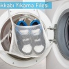 ® Hassas Çamaşır - Ayakkabı Yıkama Filesi Kapak Bağlamalı 35 x 20 cm