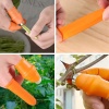 ® 5 Parça Pratik Parmak Koruyucu 1 Parça Baş Parmak Bıçaklı Eldiven Sebze Meyve Soyucu Kesme Ayıklayıcı Silikon Set