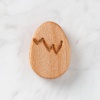 Biyomak® Hobi Baby Yumurta Figürlü Organik Ahşap Boncuk - F