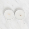Biyomak® Loren 2li Tealight Mum Beyaz