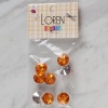 ® Loren Crafts turuncu 8 li düğme - 205