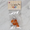 ® Loren Crafts turuncu 8 li düğme - 241
