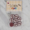 ® Loren Crafts vişne çürüğü 8 li ayak izi düğme - 43