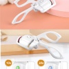 ® Silikon Uçlu Elektrikli Kirpik Kıvırıcı 2 Sıcaklık Modlu USB Şarjlı Kolay Rimel Kirpik Bigudisi