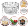 ® Çok Fonksiyonlu Pratik Süzgeç Katlanır - Kızartma Haşlama Aparatı -Chef Basket