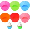 ® 6 Adet Yıkanabilir Mini Tırtıklı Muffin Kalıbı- Ribanalı Kek-Cupcake- Renkli Hamur Işi Kabı