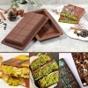 ® Meşhur Dubai Çikolatası Kalıbı Silikon - Büyük Tablet Çikolata Mum Kek Kalıbı Pasta Kalıbı