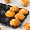 ® 12 Bölmeli Metal Yapışmaz Muffin Kek Kalıbı