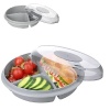 ® 3 Bölmeli Kapaklı Pratik Kahvaltılık