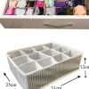 ® 12 Bölmeli Pratik Bölmeli Çekmece Düzenleyici Organizer(İç Çamaşırı Kravat Çorap Düzenleyici)