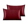 Biyomak® Antibakteriyel Terletmeyen İpek Saten Yastık Kılıfı 2li 50x70 Bordo